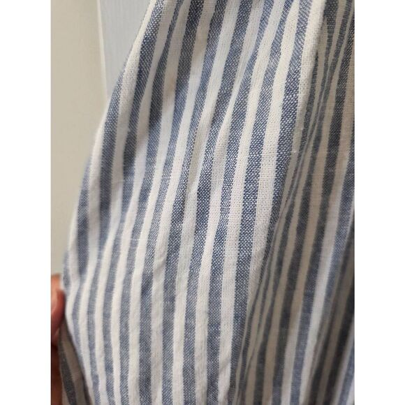 Abercrombie & Fitch Striped Midi Dress - Blue and White - Picture 6 of 12